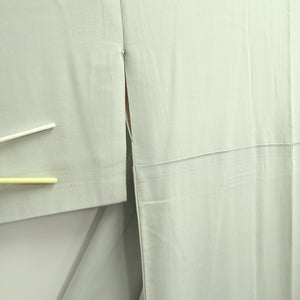 Kimono Light Gray Plum blossom Branch Silk #10535B3