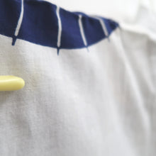 Load image into Gallery viewer, Yukata Vintage(1950-1980) Navy White Bangasa Cotton #11100B1
