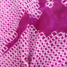 Load image into Gallery viewer, Haori Jacket Vintage(1920-1950) Magenta Shibori Orizuru Silk #11035A2
