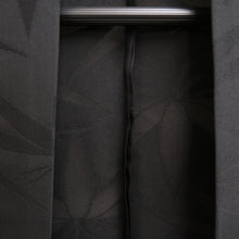 Load image into Gallery viewer, Haori Jacket Vintage(1950-1980) Black See-Through Bamboo leaf Silk #10039C5
