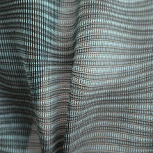 Load image into Gallery viewer, Haori Jacket Vintage(1950-1980) Blueish Gray Black Sheer Wave Silk #10966F3
