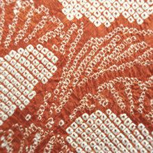 Load image into Gallery viewer, Haori Jacket Reddish Brown Full Shibori Flower Silk #10705D1
