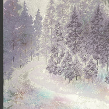 Load image into Gallery viewer, Fukuro Obi Silver Lavender Landscape Ohunomichi Silk BB305V8
