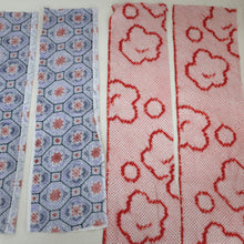 Load image into Gallery viewer, CC1018C1 Silk 12pcs Bundle Kimono Fabric Shibori Blue 19.7x5.9in(50x15cm)
