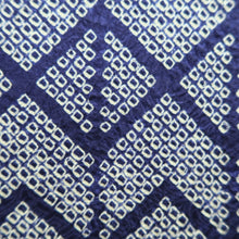 Load image into Gallery viewer, Haori Jacket Vintage(1950-1980) Blue Full Shibori Silk #10806D5
