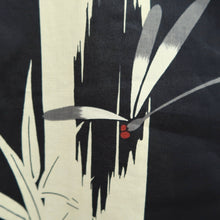 Load image into Gallery viewer, Yukata Black Dragonfly Bamboo Cotton #9913B4
