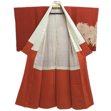Load image into Gallery viewer, Kimono Vintage(1950-1980) Vermillion Chrysanthemum Silk #10268E4
