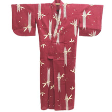 Load image into Gallery viewer, Yukata Red Dragonfly Cotton #10349F3
