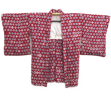 Load image into Gallery viewer, Haori Jacket Vintage(1920-1950) Red Shibori Silk #11055A3
