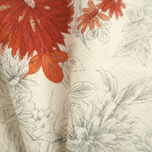 Load image into Gallery viewer, Haori Jacket Vintage(1950-1980) White Chrysanthemum Silk #10605C2
