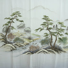 Load image into Gallery viewer, Men&#39;s Juban Grayish Blue Gradation Landscape Silk #10297E5
