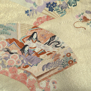 Fukuro Obi Gold Heian Princess Silk BB265V5