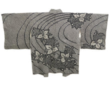 Load image into Gallery viewer, Haori Jacket Vintage(1950-1980) Black Full Shibori Lily Silk #10925F1

