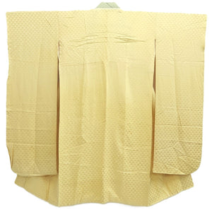Juban Light Yellow Furisode Mitsuuroko Silk #10518B2