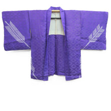 Load image into Gallery viewer, Haori Jacket Vintage(1950-1980) Purple Shibori Yabane Silk #10695D1
