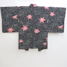 Load image into Gallery viewer, Haori Jacket Vintage(1950-1980) Black Silk #10069D1
