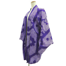 Load image into Gallery viewer, Haori Jacket Vintage(1920-1950) Blueish Purple Shibori Silk #10625C3
