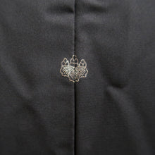 Load image into Gallery viewer, Haori Jacket Black Crane Birds Silk #10816E1
