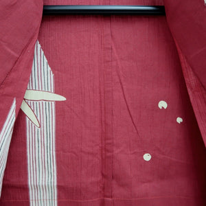Yukata Red Dragonfly Cotton #10349F3
