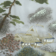 Load image into Gallery viewer, Men&#39;s Juban Grayish Blue Gradation Landscape Silk #10297E5
