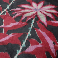 Load image into Gallery viewer, KK1515A2 Silk Kimono Fabric Vintage(1920-1950) Meisen Black 57.1x12.2in(145x31cm)

