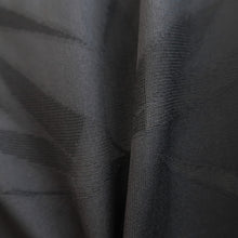 Load image into Gallery viewer, Haori Jacket Vintage(1950-1980) Black See-Through Bamboo leaf Silk #10039C5
