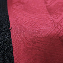 Load image into Gallery viewer, KK1390B7 Silk Kimono Fabric Vintage(1950-1980) Shibori Red 83.1x12.6in(211x32cm)
