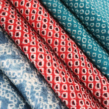 Load image into Gallery viewer, CC1018C1 Silk 12pcs Bundle Kimono Fabric Shibori Blue 19.7x5.9in(50x15cm)

