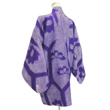 Load image into Gallery viewer, Haori Jacket Vintage(1920-1950) Blueish Purple Shibori Silk #10625C3
