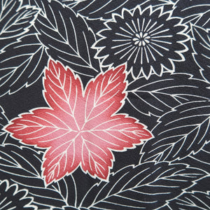 Haori Jacket Vintage(1950-1980) Black Silk #10069D1