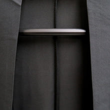 Load image into Gallery viewer, Haori Jacket Vintage(1950-1980) Black Blue Sheer Embroidery Silk #10917E5
