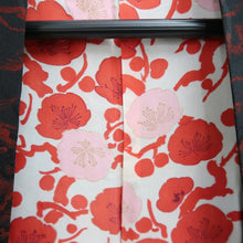 Load image into Gallery viewer, Haori Jacket Vintage(1950-1980) Black Red Wave Silk #11067A4
