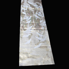 Load image into Gallery viewer, BB10019AB Silk Obi Fabric Crane Birds Gold 58.7x11.0in(149x28cm)
