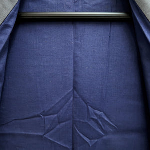 Men's Kimono Vintage(1950-1980) Dark Gray Montsuki Silk #10467A5