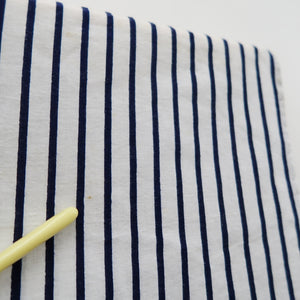 Yukata Vintage(1950-1980) White Navy Curling Wave Cotton #10487B1