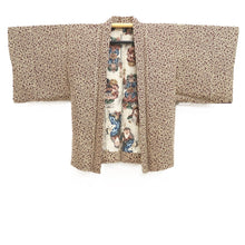 Load image into Gallery viewer, Haori Jacket Vintage(1950-1980) Brown Flower Silk #10606C2
