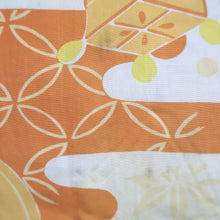 Load image into Gallery viewer, Haori Jacket Vintage(1920-1950) Blue Yellow Shibori Floral pattern Silk #11005F5
