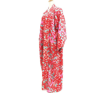 Juban Vintage(1920-1950) Red Plum blossom Branch Silk #10381F4