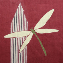 Load image into Gallery viewer, Yukata Red Dragonfly Cotton #10349F3
