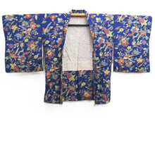 Load image into Gallery viewer, Haori Jacket Blue Bird Silk #10726D2
