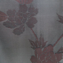 Load image into Gallery viewer, Haori Jacket Vintage(1950-1980) Black Wine red Sheer Peony Silk #10897E5
