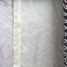 Load image into Gallery viewer, Haori Jacket Vintage(1950-1980) Black Purple Shibori Bamboo Silk #9900B3
