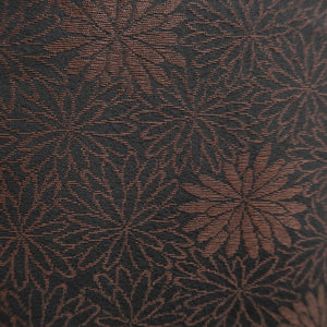 Haori Jacket Vintage(1950-1980) Black Gold Silver Chrysanthemum Silk #10054C5