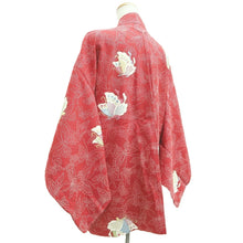 Load image into Gallery viewer, Haori Jacket Red Butterfly Silk #10736D3
