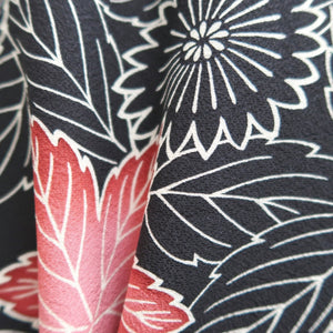 Haori Jacket Vintage(1950-1980) Black Silk #10069D1
