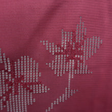 Load image into Gallery viewer, Haori Jacket Wine red Sheer Floral pattern Silk #10967F3
