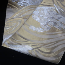 Load image into Gallery viewer, BB10099AG Silk Obi Fabric Curling Wave Gold 100.4x11.0in(255x28cm)
