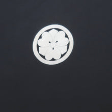 Load image into Gallery viewer, Men's Haori Vintage(1950-1980) Black Dragon Landscape Habutae Silk #10642C4
