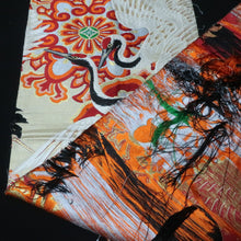 Load image into Gallery viewer, BB10109AG Silk Obi Fabric Vintage(Pre-1920) Crane Birds White 76.8x11.0in(195x28cm)
