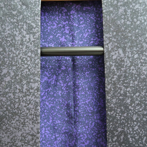 Men's Haori Vintage(1950-1980) Blueish Gray Jinbaori Silk #10430A3